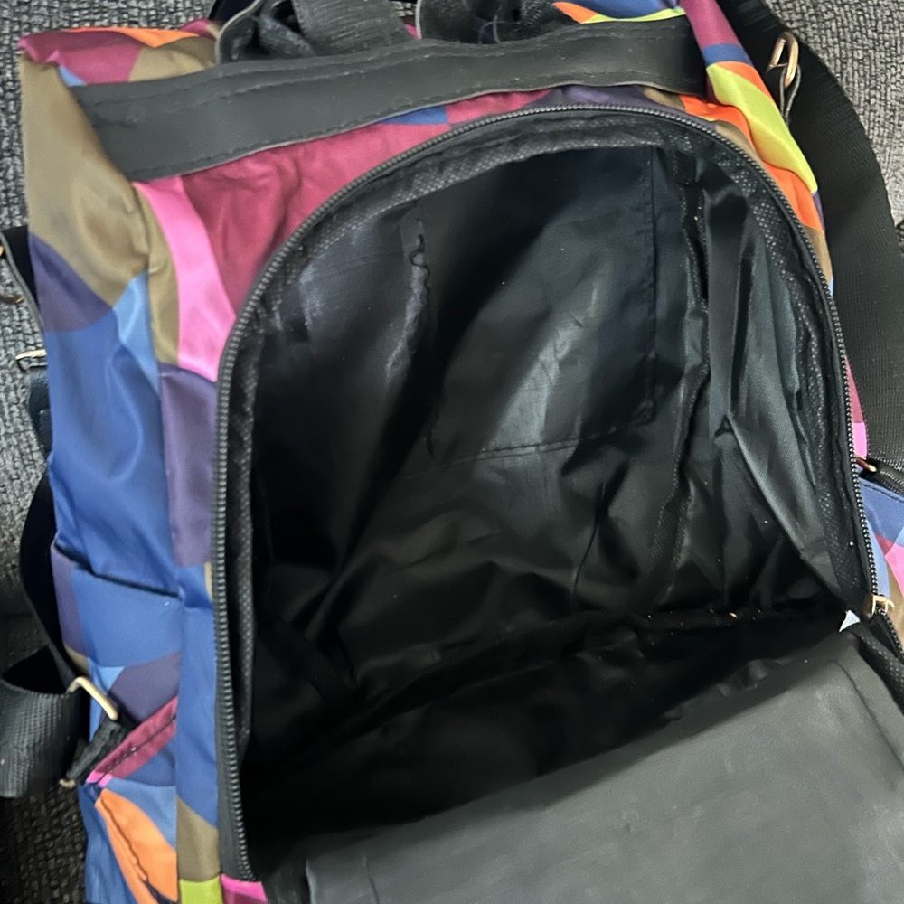 Colorful Geometric Women's Backpack - Picture 2 of 5